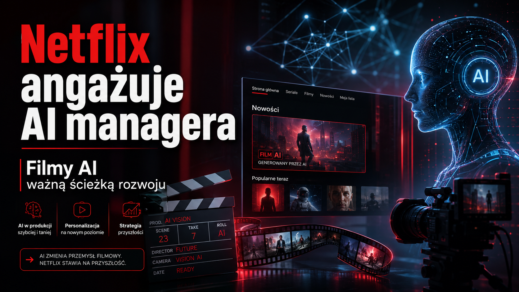 Netflix inwestuje w AI: Czy rola AI Video Manager zrewolucjonizuje Hollywood?