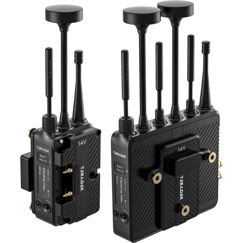 Teradek Bolt 7: radio 900 MHz obok toru wideo